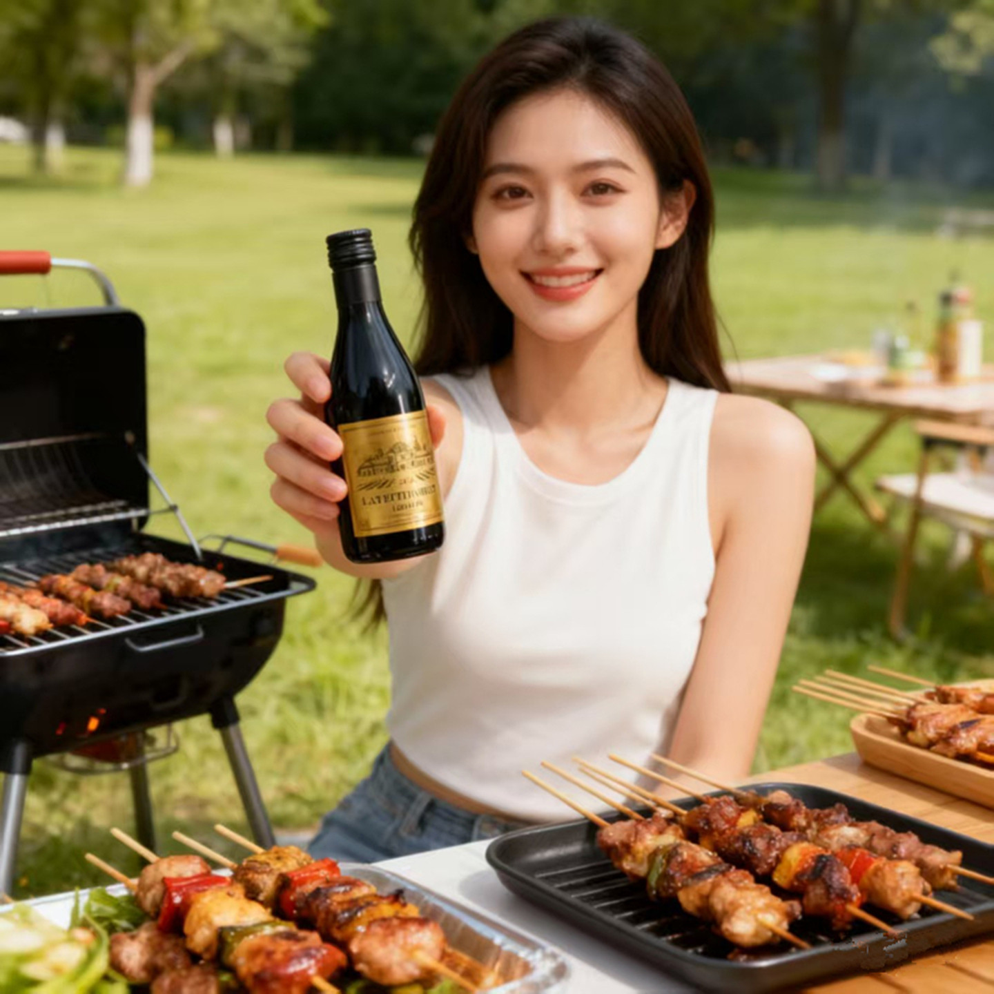 法国原装进口小瓶拉菲男爵187ml6支礼盒装订婚结婚迷你养颜红酒