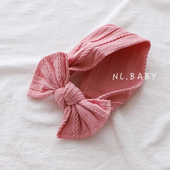 ins宝宝蝴蝶结发带柔软大弹力护囟门发饰新生婴儿可爱甜美风头饰