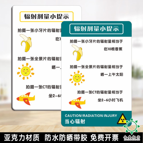 口腔放射室全景片小牙片辐射剂量