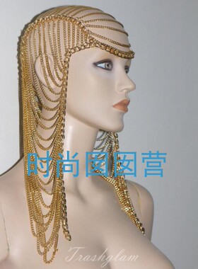 欧美流行头链head chain 多层PUNK头链HE664 外贸演出时装秀热销
