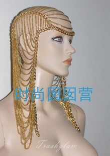 欧美流行头链head chain 多层PUNK头链HE664 外贸演出时装秀热销