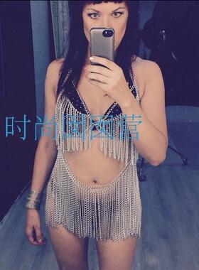 欧美身体链body chains 个性挂须连体身体链BY479 演出大咖表演款