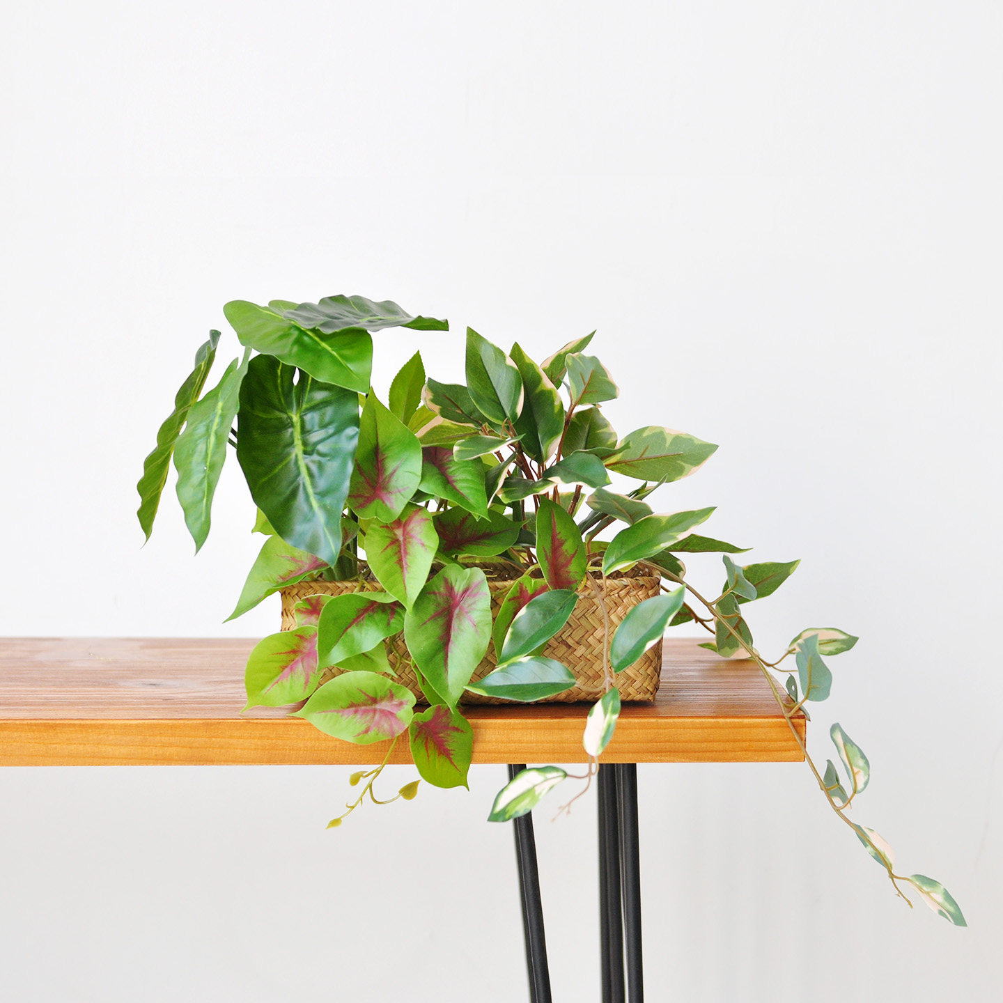 九思仿真植物垂吊隔板柜子花艺
