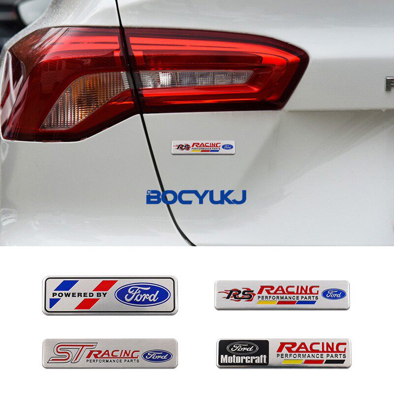 适用福特蒙迪欧探险者锐界领裕 RACING金属车贴RS ST尾标汽车铝贴