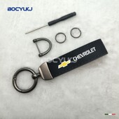 适用于雪佛兰汽车翻毛皮钥匙扣创意个性 车标防丢金属钥匙链挂件