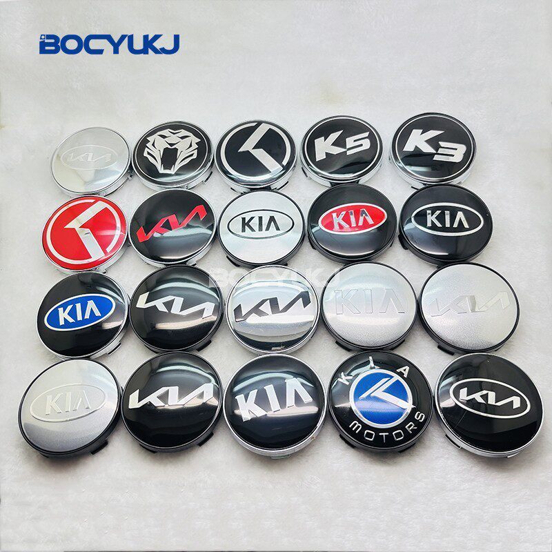 跨境60mm适用于起亚KIA汽车轮毂盖改装通用T60轮毂中心盖钢圈标志