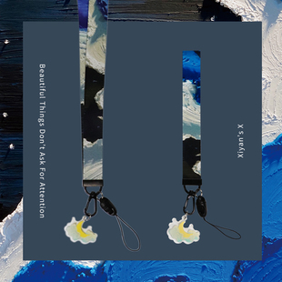 陈以二挂链手机挂绳防摔腕绳脖绳手机链绳夏日清新ins男生手机链