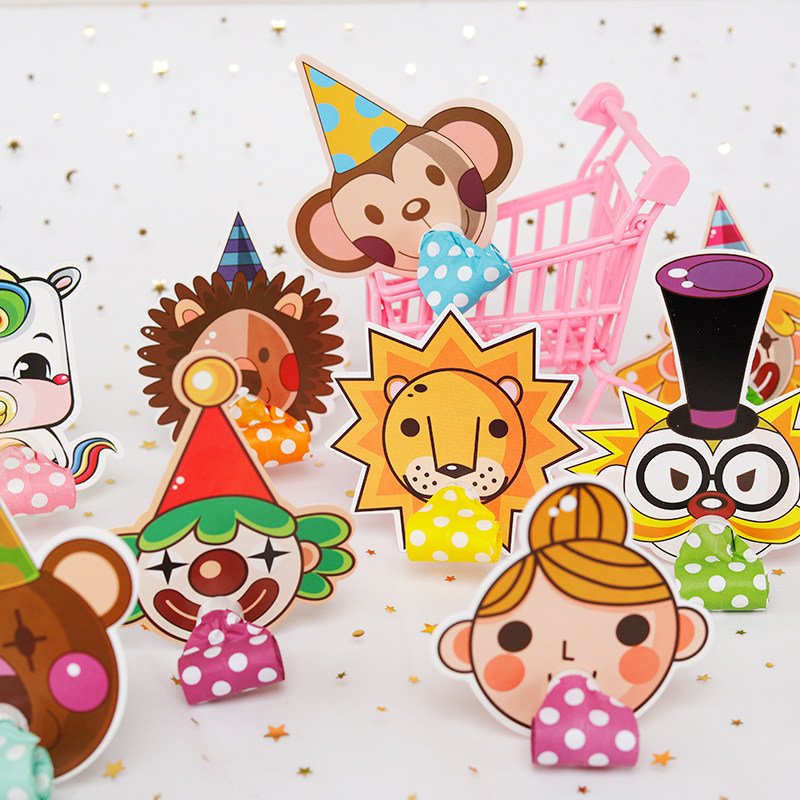 生日装饰卡通口哨吹吹卷儿童周岁拍照道具教室场景布置礼物气球,节庆用品/礼品,节日装扮用品,淘宝优惠券,粉丝福利购,淘宝优惠卷