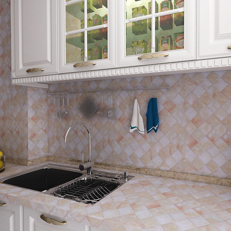 防油厨房贴纸装饰品墙纸自粘浴室卫生间防水墙贴窗台瓷砖桌面壁纸,家居饰品,软装墙贴,淘宝优惠券,粉丝福利购,淘宝优惠卷