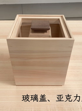 出口日本桧木米箱家用日式防潮密封储米桶带米杯大米储存容器实木
