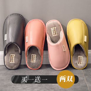 棉拖鞋 情侣家居冬防水女居家情侣保暖家用室内防滑男 2024年新款