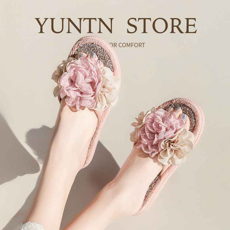夏季甜美花朵优雅亚草凉拖鞋女室内防滑室内软底厚底时尚可爱居家,居家布艺,居家凉拖/凉鞋,淘宝优惠券,粉丝福利购,淘宝优惠卷