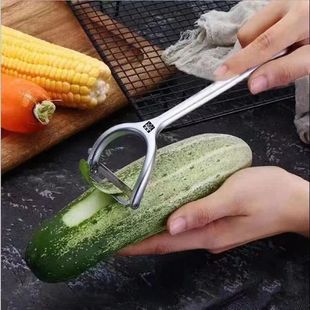 德国DOUBLEDELI不锈钢家用水果削皮刀厨房多功能剥皮刀削皮器