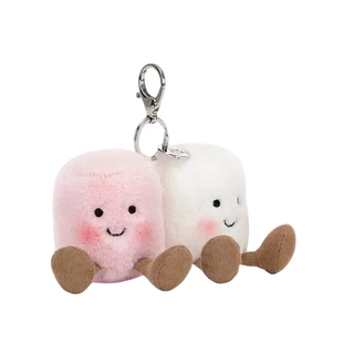 英国Jellycat趣味成对棉花糖包包挂饰挂件钥匙扣玩偶生日圣诞礼物
