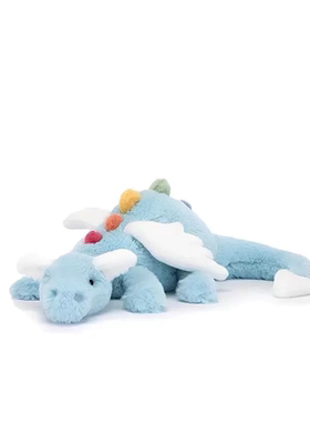 英国Jellycat天空色龙毛绒玩具蓝龙玩偶儿童安抚娃娃陪伴生日礼物