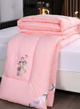 加厚8斤10斤羽丝绒被子冬被保暖棉被单人学生宿舍春秋被双人被芯