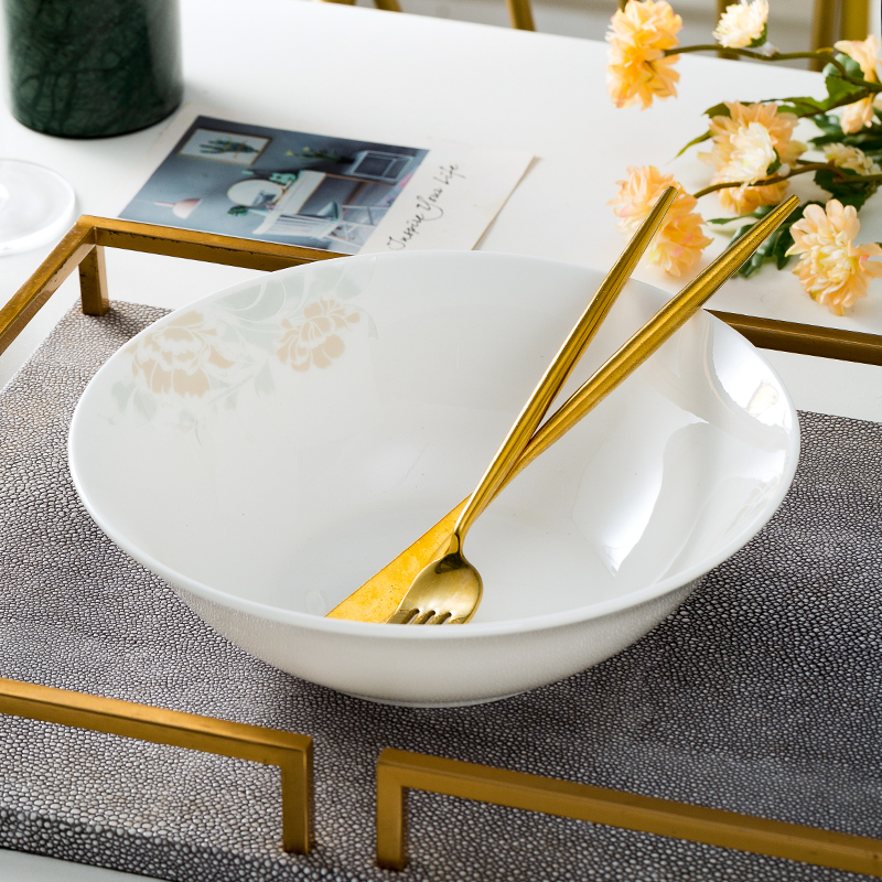 9英寸大汤碗骨质瓷9寸可微波炉