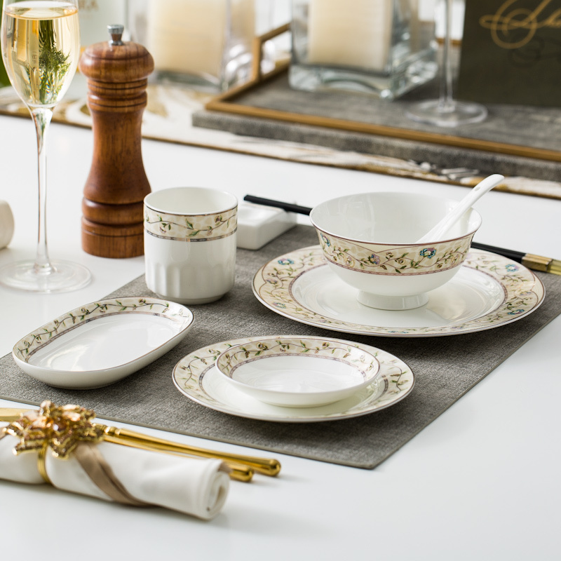 酒店摆台碗陶瓷中式骨瓷