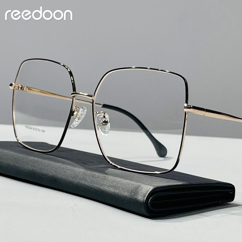 黑色眼镜框架男士特超大框金属框眼镜眼睛女光学近视眼镜男无度数
