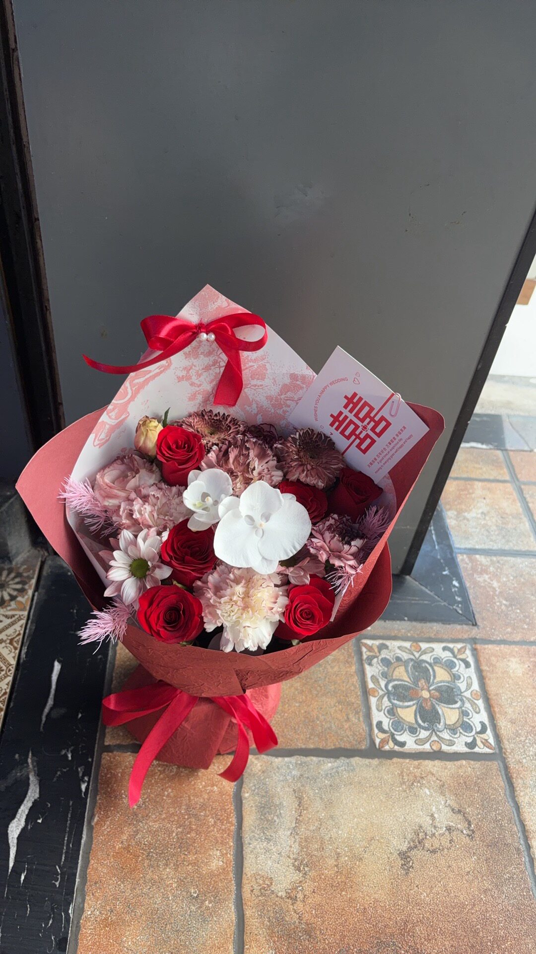 衡阳市同城鲜花速递  情丝结花艺新中式国结婚订婚妇女节送新娘