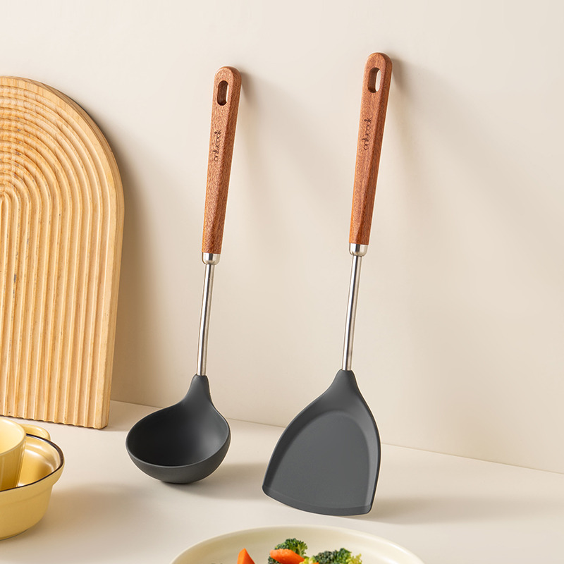 onlycook304不锈钢硅胶锅铲套装