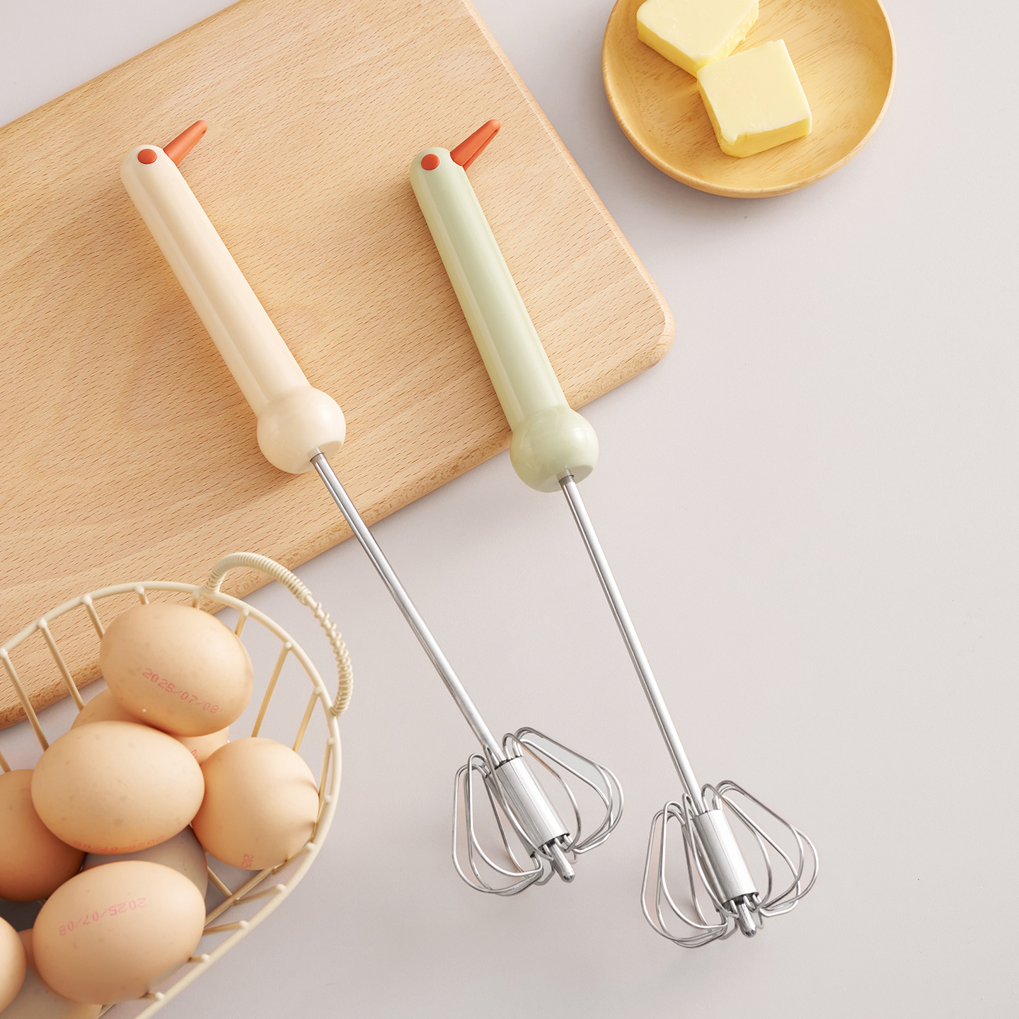 onlycook304不锈钢半自动打蛋器