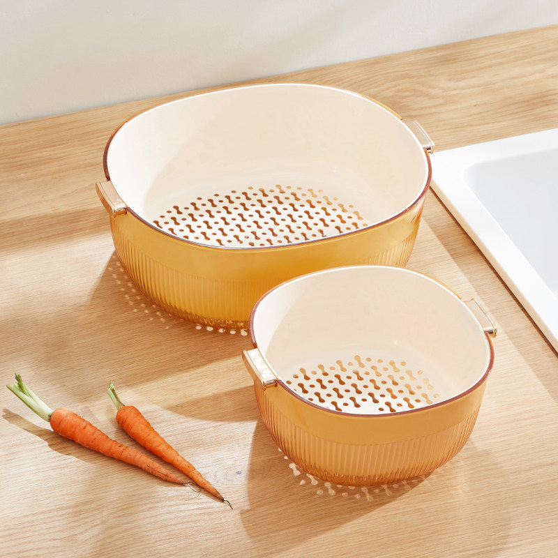 Onlycook, chậu rửa rau gia dụng, chậu để ráo nước, rổ để ráo nước, rổ để rửa rau, rổ để ráo nước, chậu nhựa
