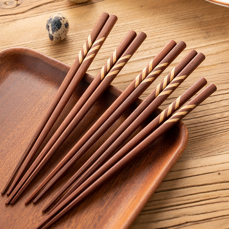 onlycook高档红檀木筷子日式