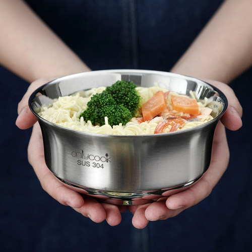 onlycook家用双层餐具单个饭碗