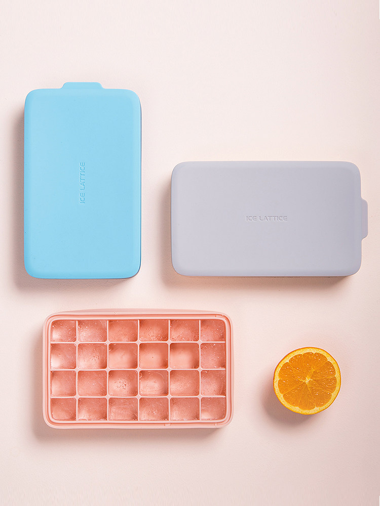 onlycook household silicone ice grid with lid Ice grinding artifact ice box Ice mold refrigerator ice box