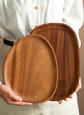 onlycook相思木托盘日式木质下午茶木托盘茶盘餐盘干果盘咖啡盘子