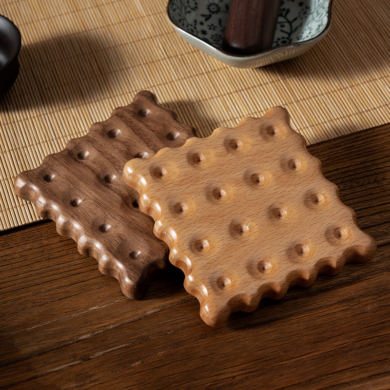 onlycook创意胡桃木饼干杯垫家用隔热垫茶杯垫日式木质垫子防烫垫,厨房电器,其他商用厨电,淘宝优惠券,粉丝福利购,淘宝优惠卷