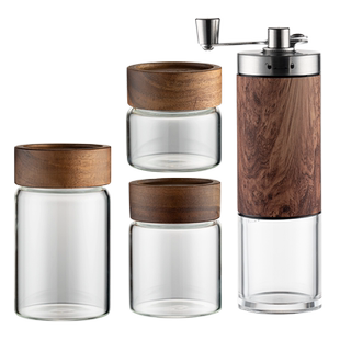 onlycook小号咖啡粉密封罐咖啡豆专用收纳玻璃储物罐茶叶罐储存罐