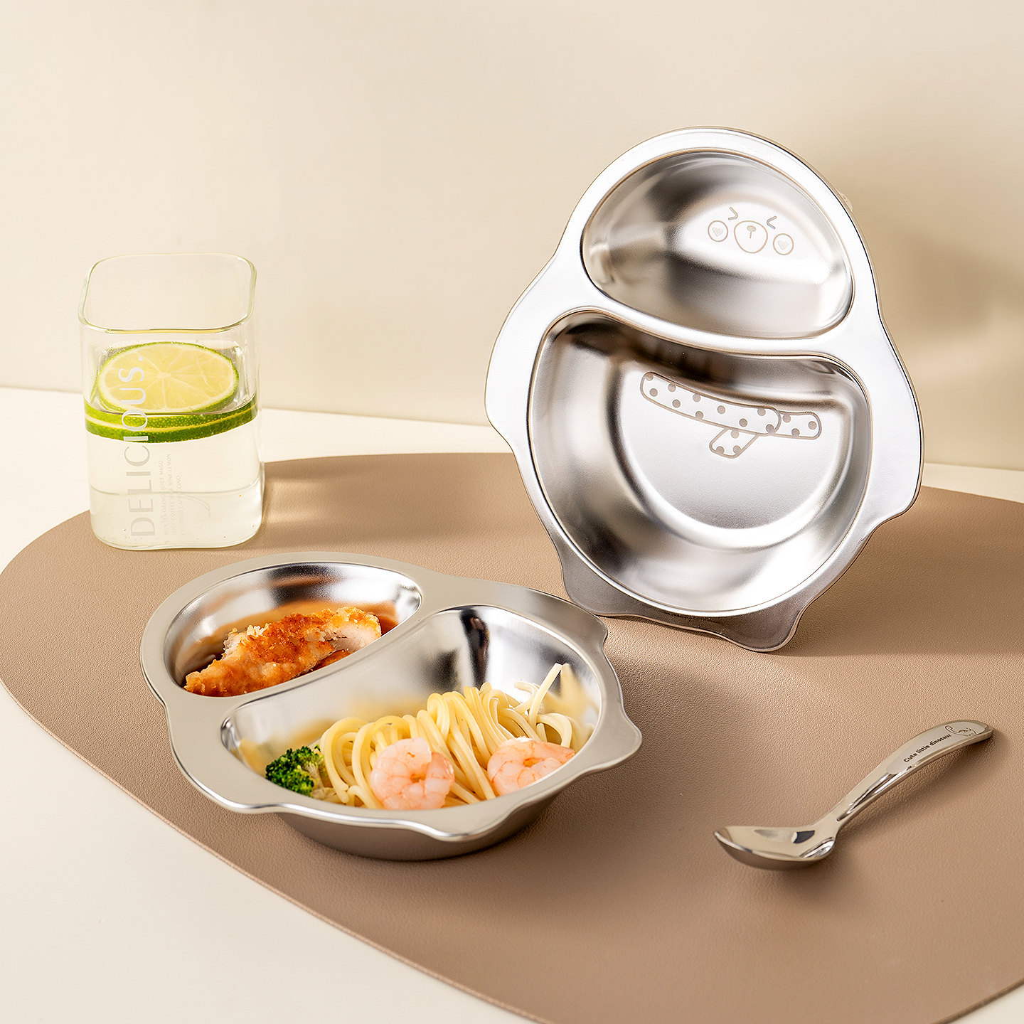 onlycook儿童宝宝辅食碗316钢