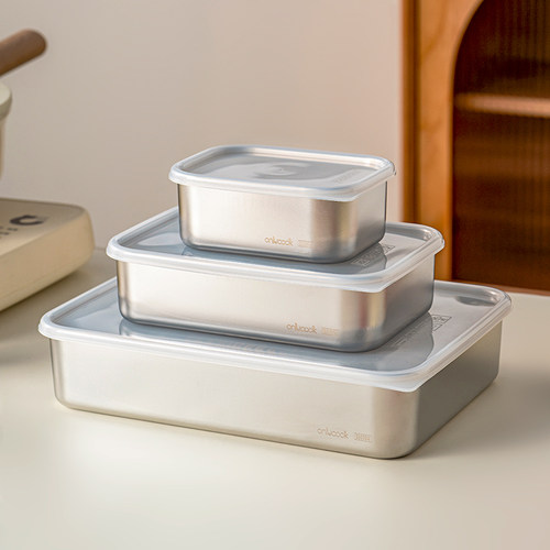 onlycook304不锈钢备菜盘带盖