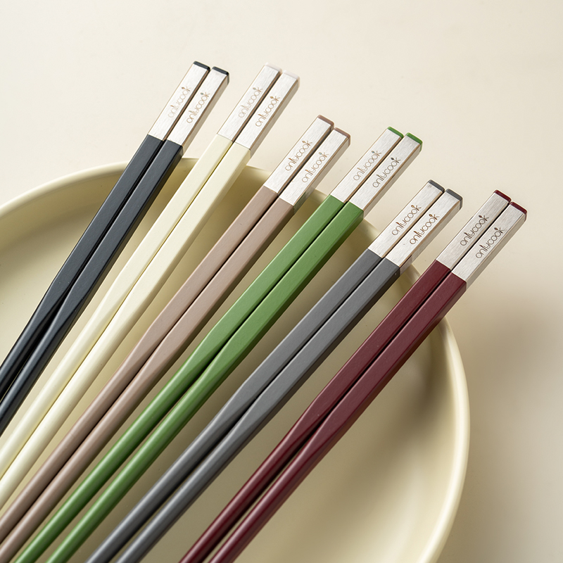 onlycook合金筷轻奢筷子