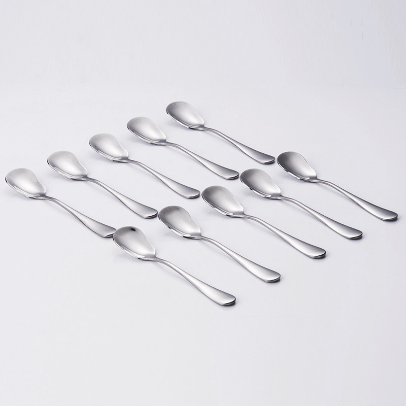 Onlycook 10 chiếc, muỗng tráng miệng bằng thép không gỉ, muỗng sữa chua, muỗng kem, muỗng nhỏ cho trẻ em, muỗng cà phê, khuấy