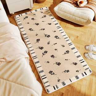 卧室床边毯加厚毛绒客厅地毯沙发茶几毯子轻奢高级感家用长条地垫