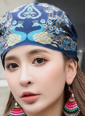 包头帽旅游中国风女夏季