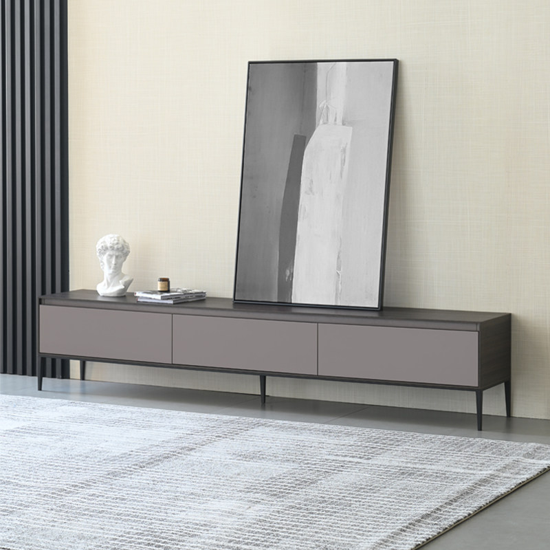 意式极简岩板茶几电视柜组合现代简约时尚小户型客厅地柜家北欧