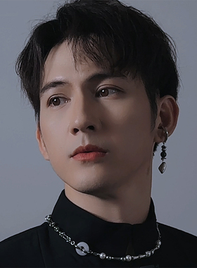 ESCA STUDIO原创设计新中式藏族钛钢石头耳环无耳洞耳夹男女民族