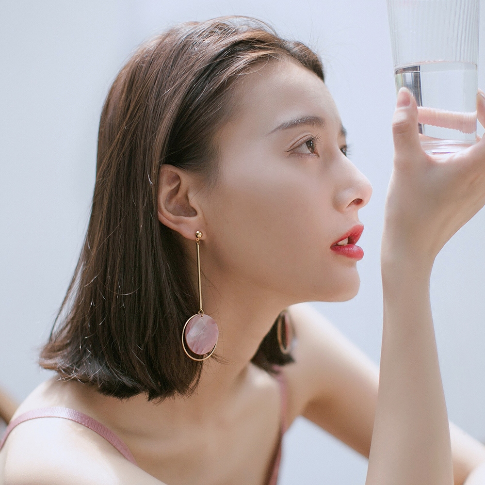 esca原创设计复古天然女耳夹贝壳