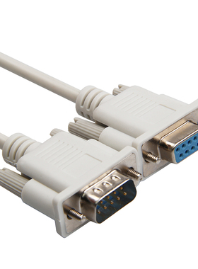 9针串口线rs232线com线db9公对母延长连接直连线1.5米3米5米