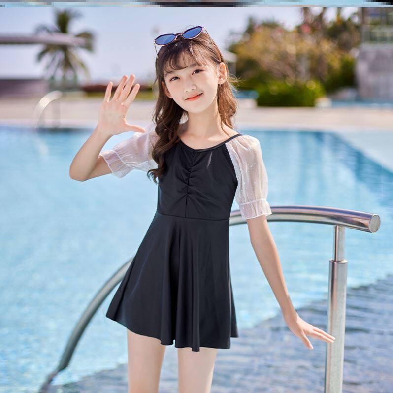 宝宝泳衣女宝宝泳衣泳装女童儿童泳衣女孩洋气网红风泳衣新款中大