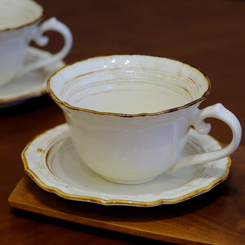 【新品上市】复古罗马纹咖啡杯