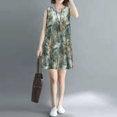 时尚 女装 爆款 清仓捡漏 夏季 薄款 妈妈吊带背心连衣裙大码 洋气显瘦