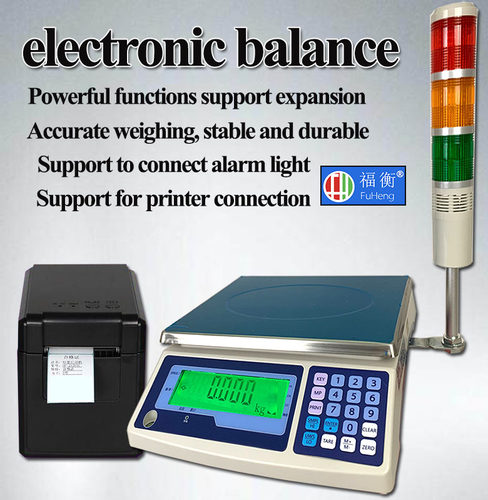 Scale can be connected to printer warning light