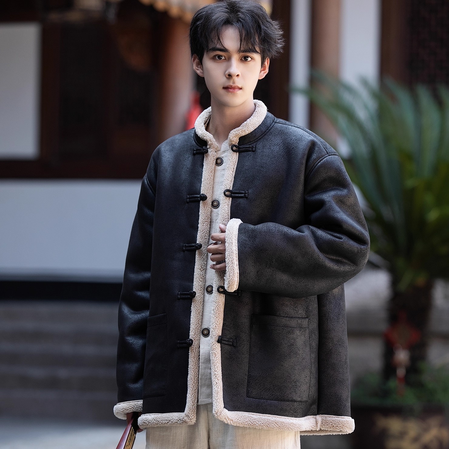 男士唐装棉袄中国风冬季高端汉元素棉服复古加厚棉衣中式盘扣外套