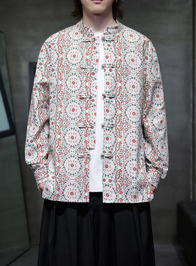 云南男装穿搭上衣西双版纳傣族服装传统民族服饰改良成人特色衣服