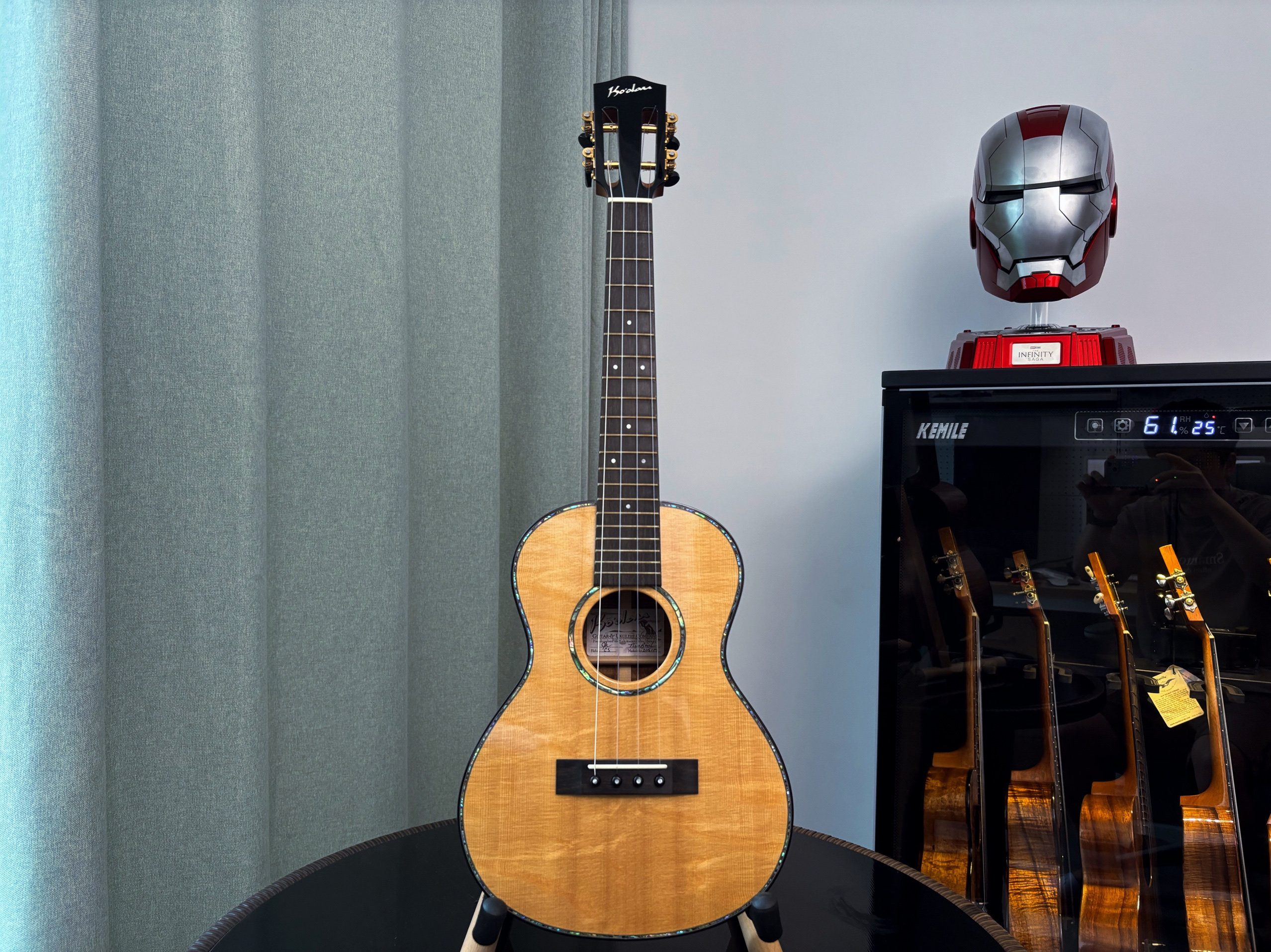 中古老k尤克里里cs云杉夏威夷相思木全单26寸